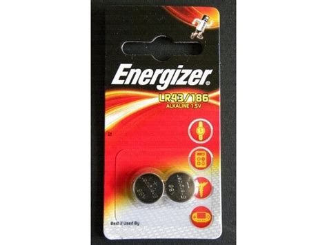 Батарейка LR43 186 - Energizer Alkaline 1.5V (2 штуки) 639319 / 21423 ...