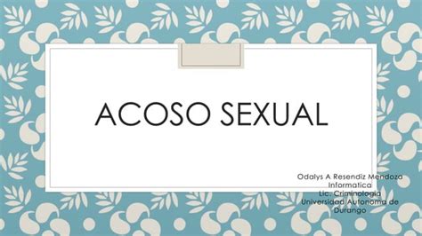 Acoso Sexual Ppt