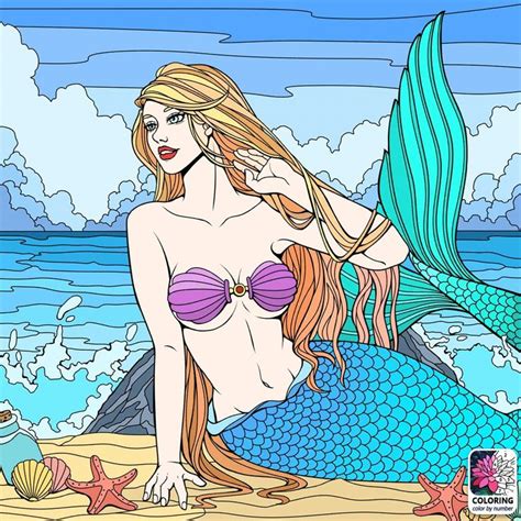 Pin By Alex On ART OF COLORING PICTURES Mermaid Coloring Coloring