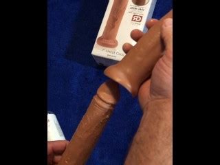 Toy Testing My New Pipedream King Cock 7 Uncut Cock Dildo With Foreskin That Slides Back