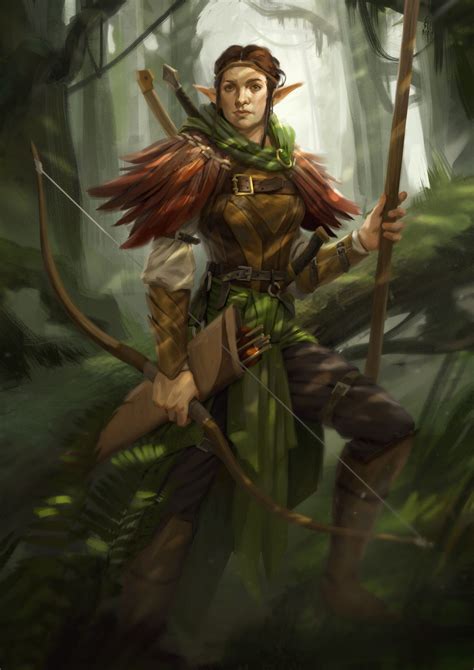 Simon Tosovsky Elf Ranger Female Ranger Elf Druid