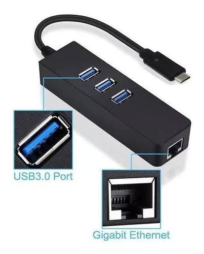 Adaptador Usb Tipo C Thunderbolt Para Rede Gigabit Rj Usb Mercadolibre