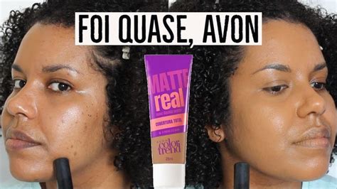 TESTANDO A BASE MATTE REAL Da AVON COLOR TREND Produtos De Avon Avon