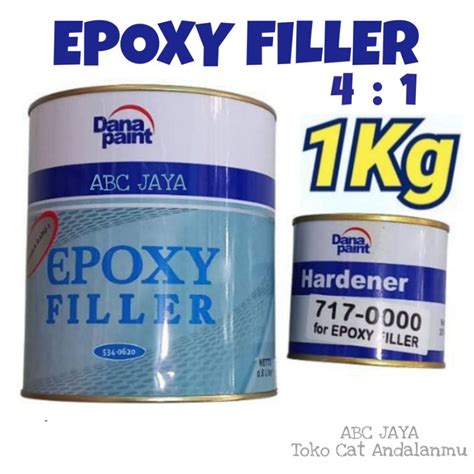 Jual Cat Duco Dana Paint Epoxy Filler 4 1 Hardener Epoksi Abu Poksi 1kg