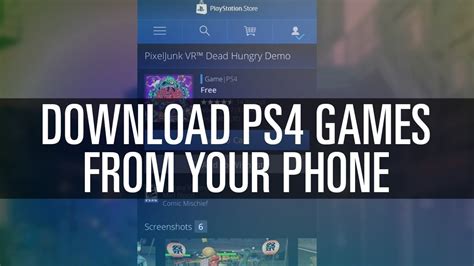 Download Ps4 Games From Your Phone Iphone And Android Youtube