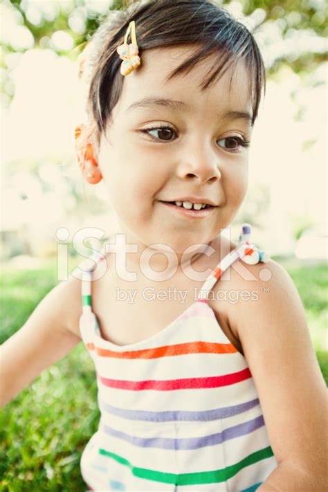 Cute Latina Girl Portrait Stock Photos Freeimages