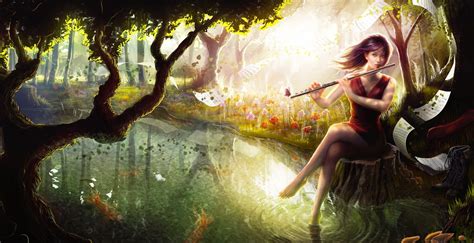 Эльфийские музыкальные инструменты - 46 фото