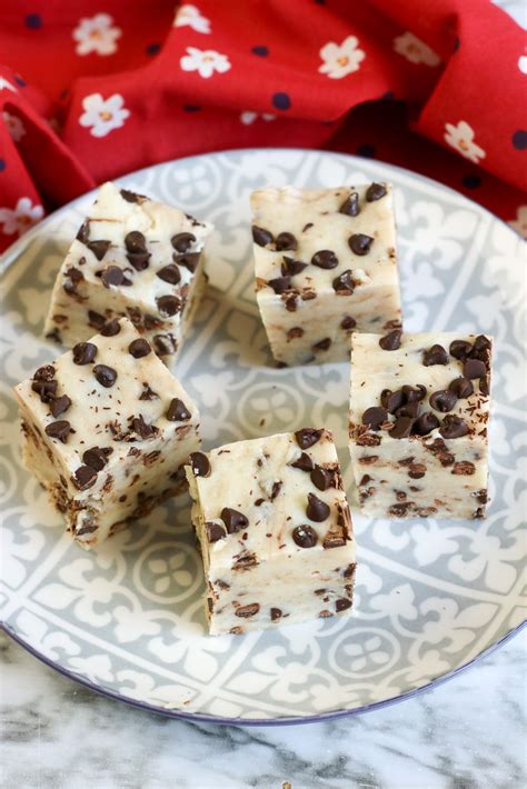 Chocolate Chip Cookie Dough Fudge Thrifty Jinxy