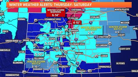 How much snow to expect in Denver and when it will start | 9news.com