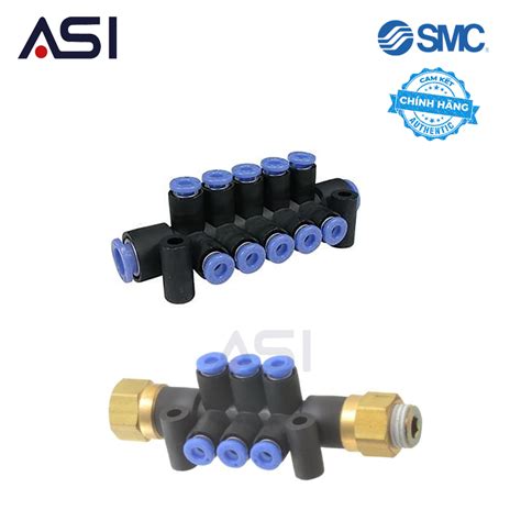Đầu nối khí có đế SMC KM12-08-03-10 || Đầu Nối || SMC Việt nam || Đại ...