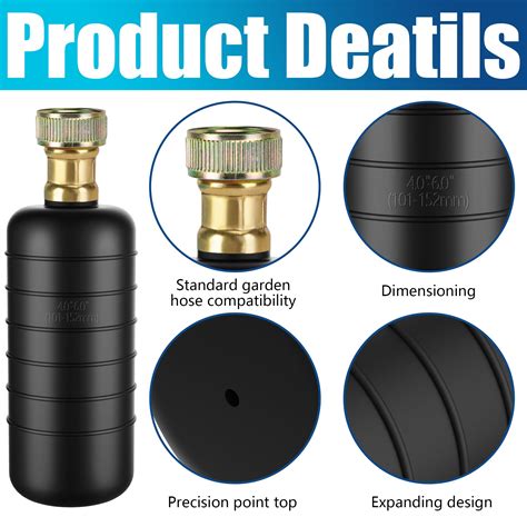 Snapklik.com : 3 Pcs Drain Bladders,Rubber Bladder Drain Cleaners Fit 1