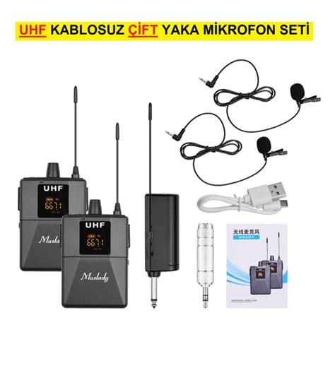 Uhf Kablosuz Ft Yaka M Krofon S Stem