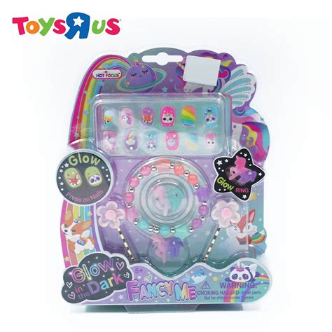 Hot Focus Fancy Me Nail Jewelry Set Unicorn Glow In The Dark Shopee Philippines