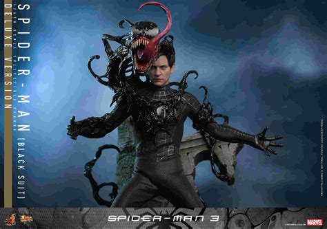 Spider Man Black Suit Spider Man Th Scale Figure From Hot Toys YBMW