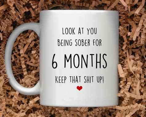 Personalized Sobriety Anniversary Mug Sober Birthday T