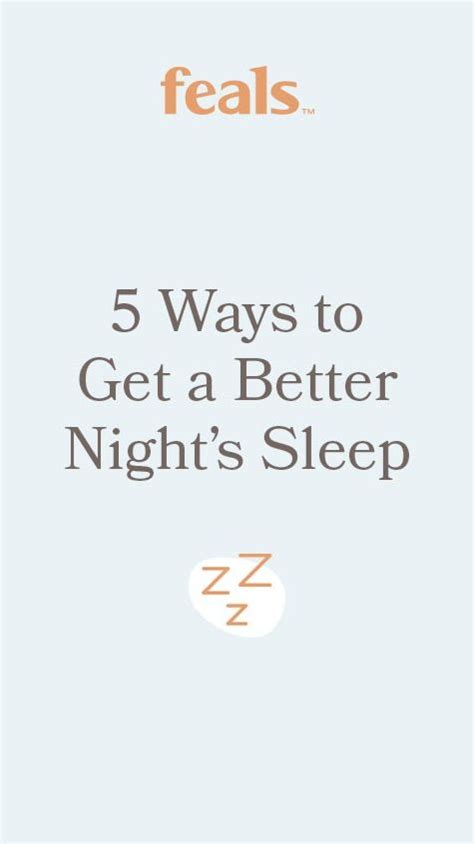 5 Ways To Get A Better Nights Sleep What Helps You Sleep Good Night