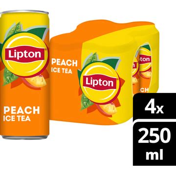 Lipton Ice Tea Peach 4 X 250ml Bestellen Frisdrank En Sappen Jumbo