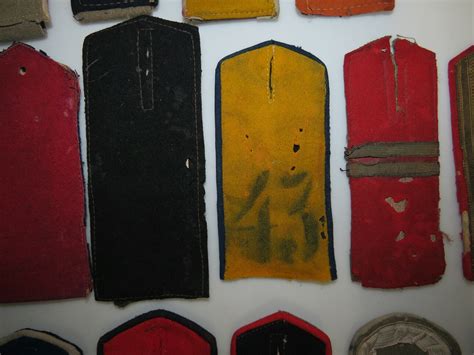 19 unmatched shoulder straps of the Russian Imperial Army