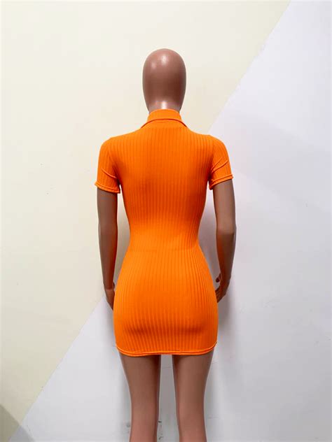 Wholesale Sexy Deep V Solid Striped Bodycon Dress Uca080227 Wholesale7