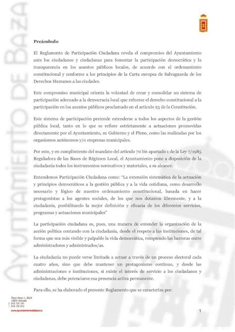 Pdf Reglamento Participaci N Ciudadanaparticipaci N Ciudadana Solapen