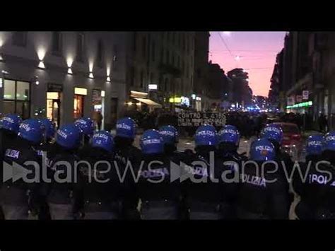 Cospito Scontri A Milano Durante Il Corteo Degli Anarchici Riviera