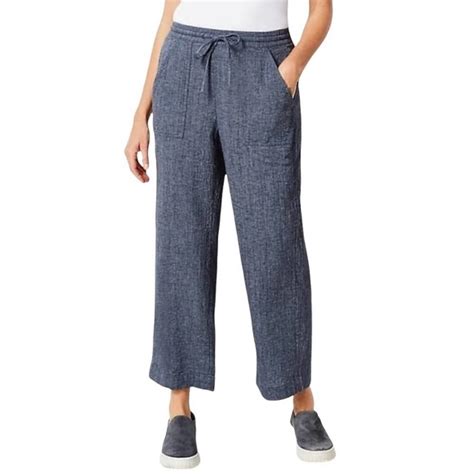 J Jill Pants Jumpsuits J Jill Pure Jill Linen Blend Crop Capri