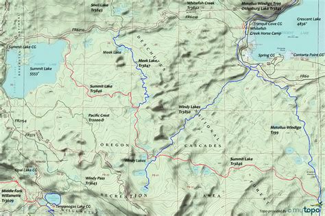 Crescent Lake Oregon Map - Draw A Topographic Map