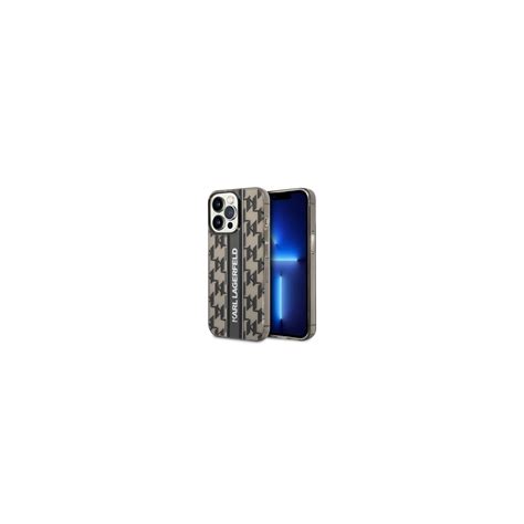 Karl Lagerfeld IPhone 14 Pro Max Skal Monogram Vertical Stripe Svart