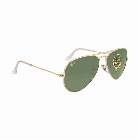 Ray Ban Aviator Gold Frame Sunglasses 55-14 | eBay