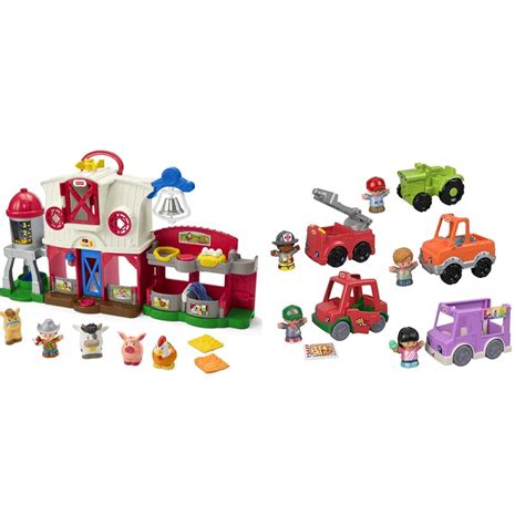 Fisher-Price Little People Farm Toy, Toddler Playset with Lights Sounds