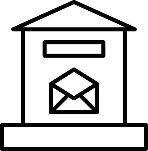 Letter Box Line Icon 14697313 Vector Art At Vecteezy