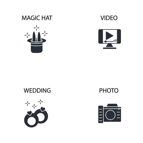 Event Icons Set Event Pack Symbol Vector Elements For Infographic Web