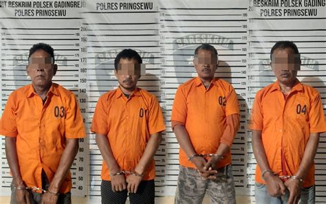 Berjudi Empat Warga Gadingrejo Ditangkap Polisi