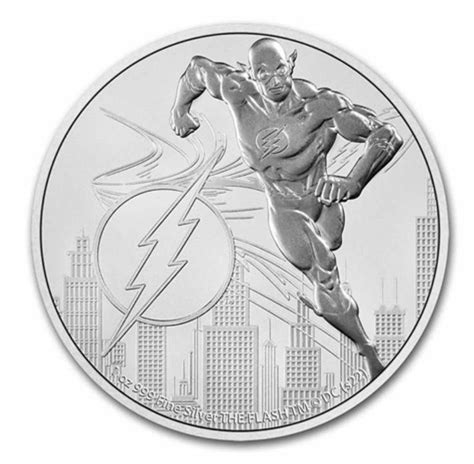 Niue The Flash Dc Comics Justice League Oz Silver Coin In