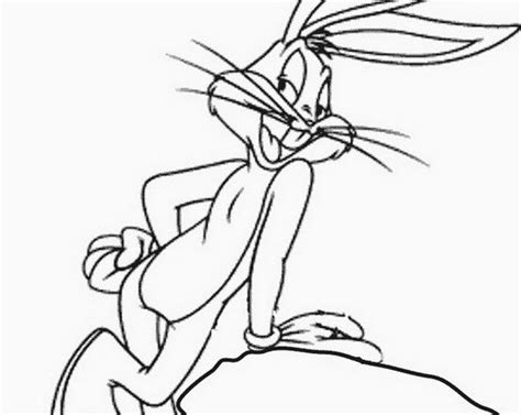 Bugs Bunny Appoggiato Su Una Roccia Disegno Da Colorare Archivi