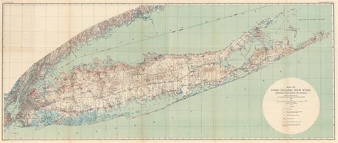 Antique Long Island New York 1904 Us Geological Survey Topographic Map U2013 Suffolk County