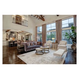 Custom Traditional Home In Bellaire Texas Transitional Living Room