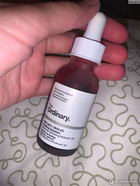 Пилинг для лица The Ordinary AHA 30% + BHA 2% Peeling Solution ...