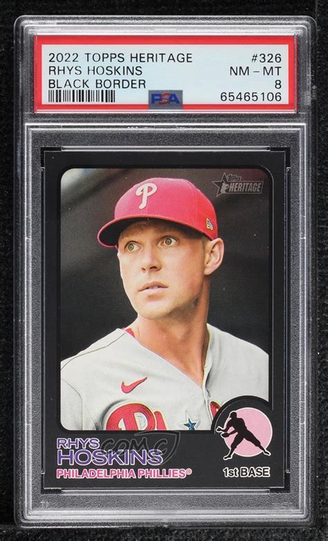 Topps Heritage Black Border Rhys Hoskins For Sale Online Ebay