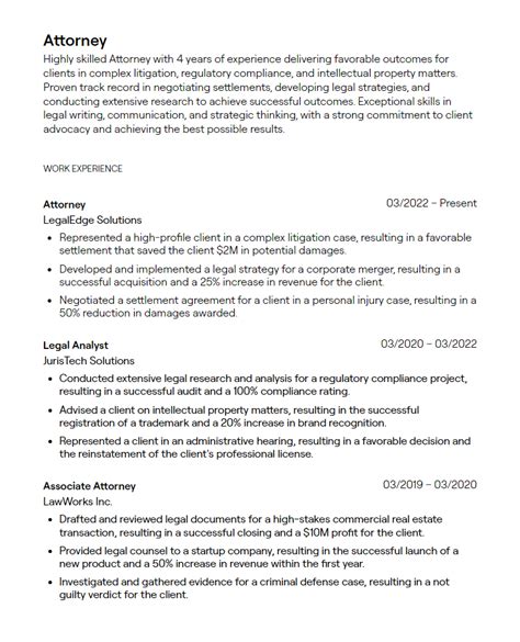 2 Attorney Resume Examples [with Guidance]