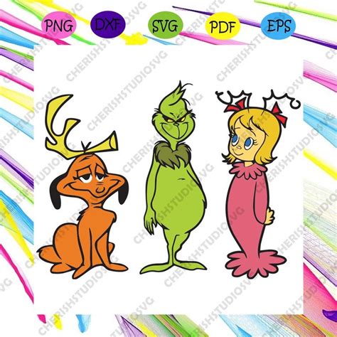 Max Grinch Cindy Lou Who Svg Christmas Svg Grinch Svg