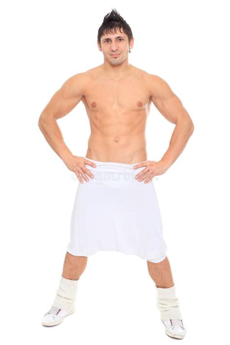 Muscular Naked Dancer Posing Stock Photo Image Of Body Abdomen