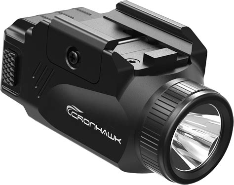 Amazon CRONHAWK 600 Lumens Gun Flashlight Compact Rail Mount