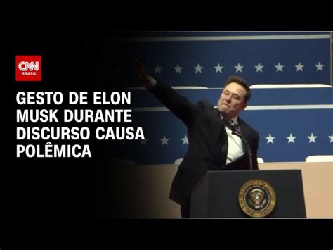 Gesto de Elon Musk durante posse de Trump causa polêmica CNN Brasil