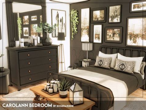 Xogerardine S Carolann Bedroom TSR Only CC In 2024 Sims 4 Bedroom