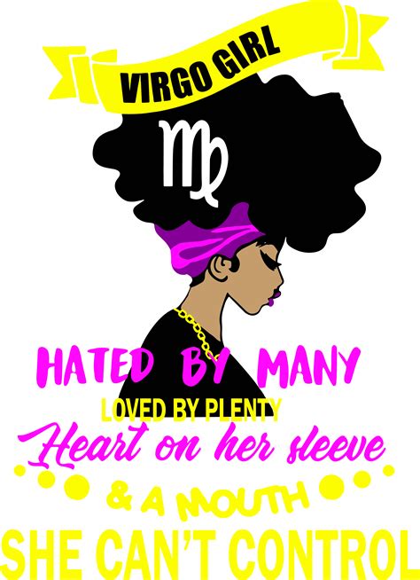 Virgo Girl Svg Zodiac Sign Svg Black Woman Svg Black Girl Inspire