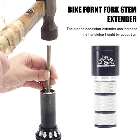 Universal Bike Fornt Fork Stem Extender Handlebar Riser Hidden Stem