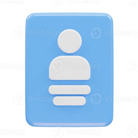 Contact Book Icon 3d Rendering Illustration Element 34336762 Png