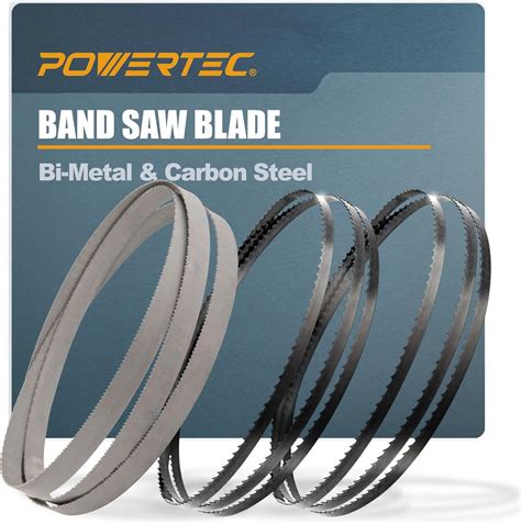 POWERTEC 59 1 4 Inch Bandsaw Blades Assortment For Woodworking Non