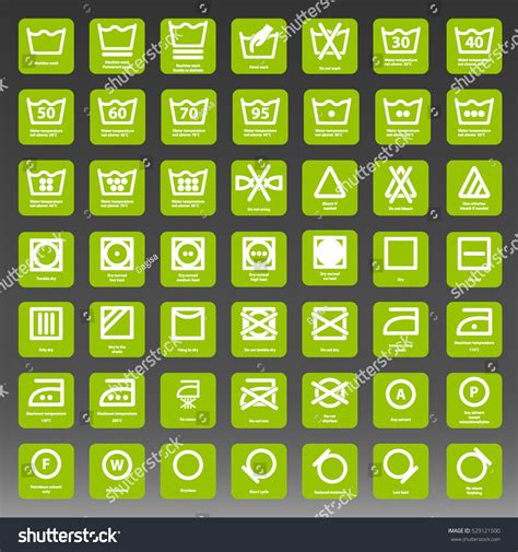 International Laundry Washing Instructions Icon Royalty Free Stock